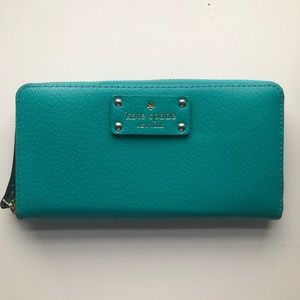 Kate Spade NWOT Teal Large Wallet